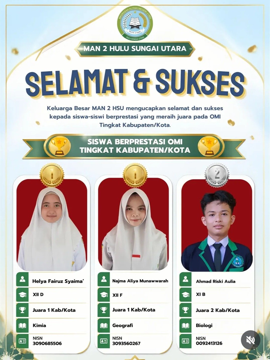 Prestasi OMI Tingkat Kabupaten HSU
